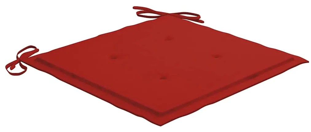 Cadeiras de jantar p/ jardim 4 pcs c/ almofadões acácia maciça