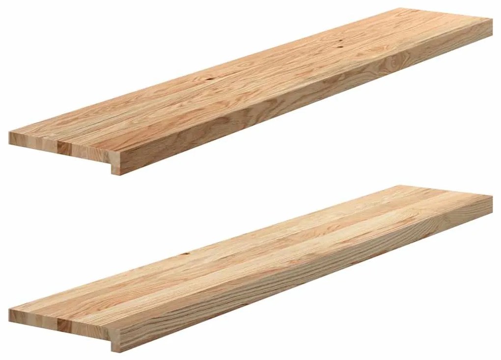 vidaXL Soleiras da janela 2 pcs 140x30x2cm carvalho maciço não tratado