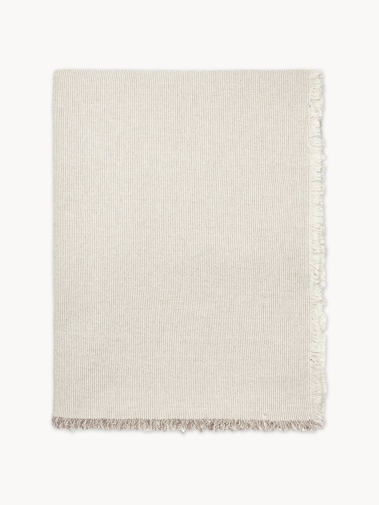 Toalha de mesa às riscas em algodão Elouise, vários tamanhos