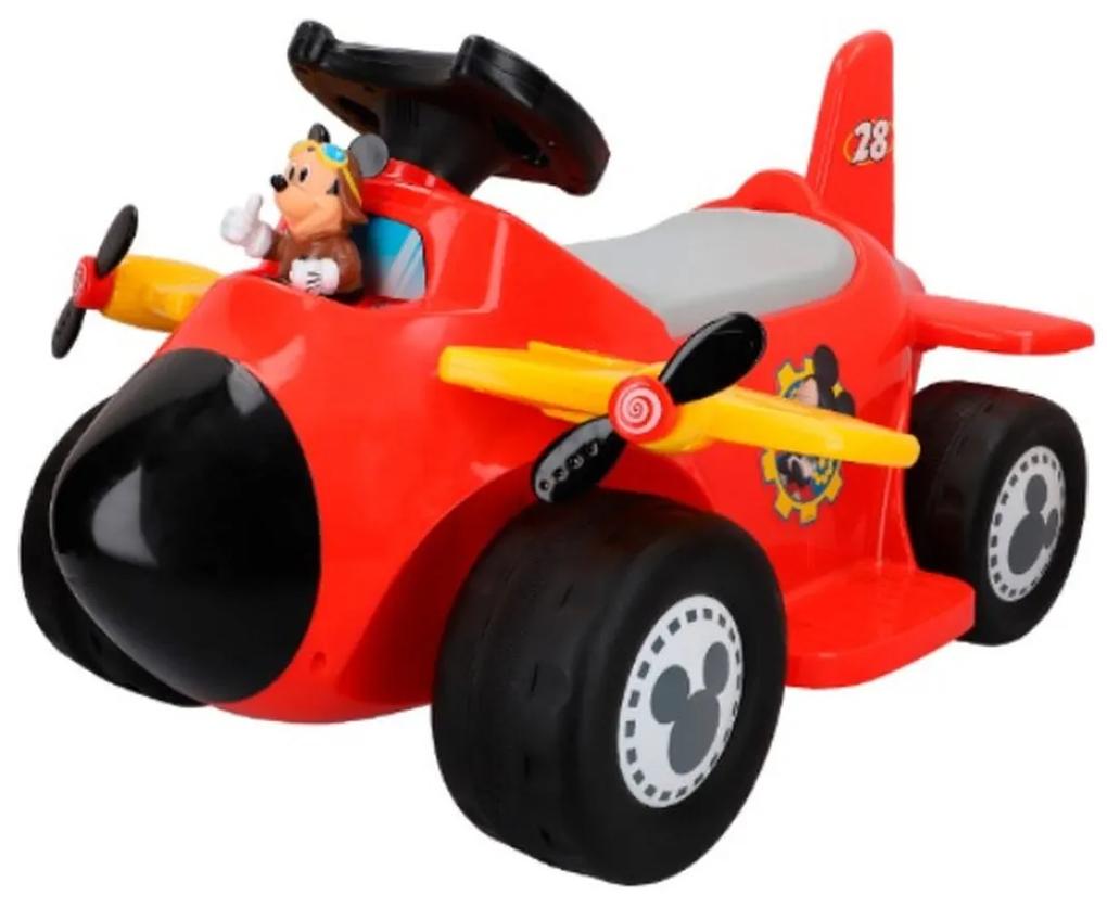 Carro Elétrico para Crianças Mickey Mouse Bateria Avioneta 6 V