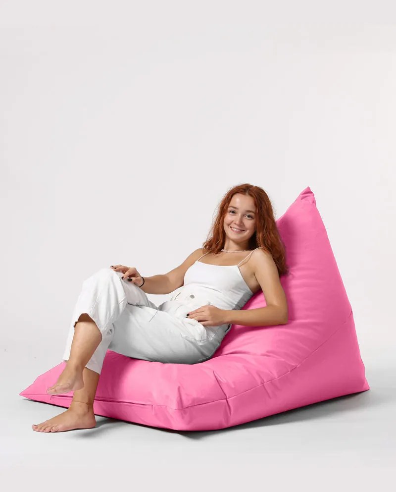 Pufe de Jardim Pyramid Big Bed – Rosa – 145x90x35 cm | Tribo Home