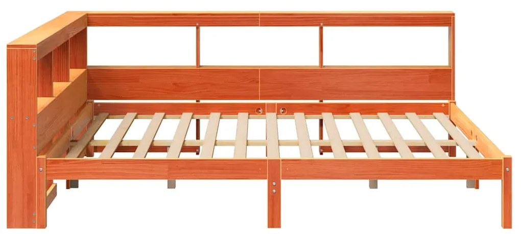 Cama com estante sem colchão 150x200 cm pinho maciço