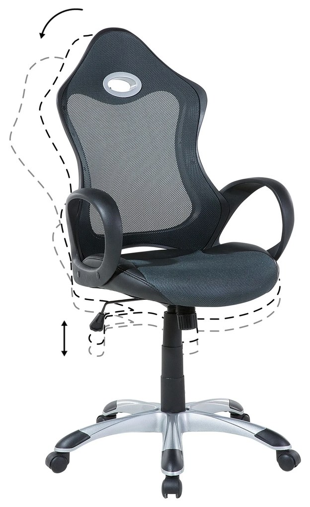 Cadeira de escritório cinzenta iCHAIR Beliani