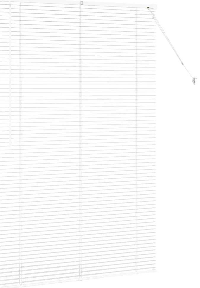 Persiana de Janela com cortinas Outros Manual Branco 120 x 175 cm Alum