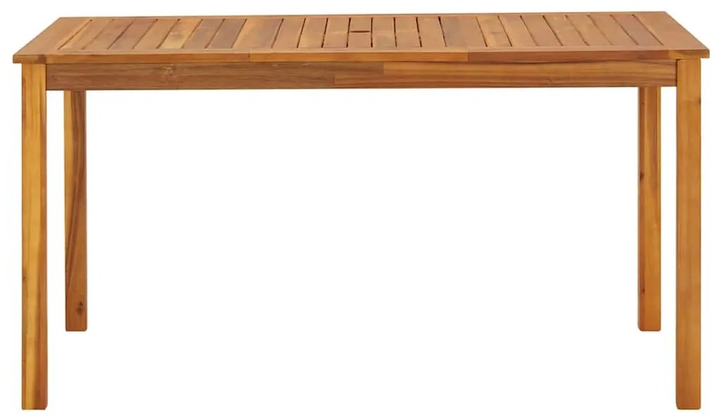 Mesa de jardim 140x80x74 cm madeira de acácia maciça