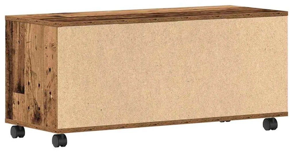 Cômoda para TV vidaXL Madeira Velha 90x35x35 cm Madeira Engenharia