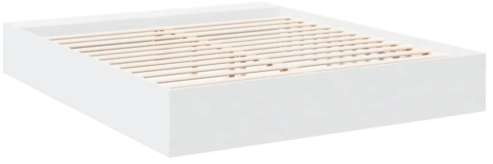 Estrutura de cama 200x200 cm derivados de madeira branco