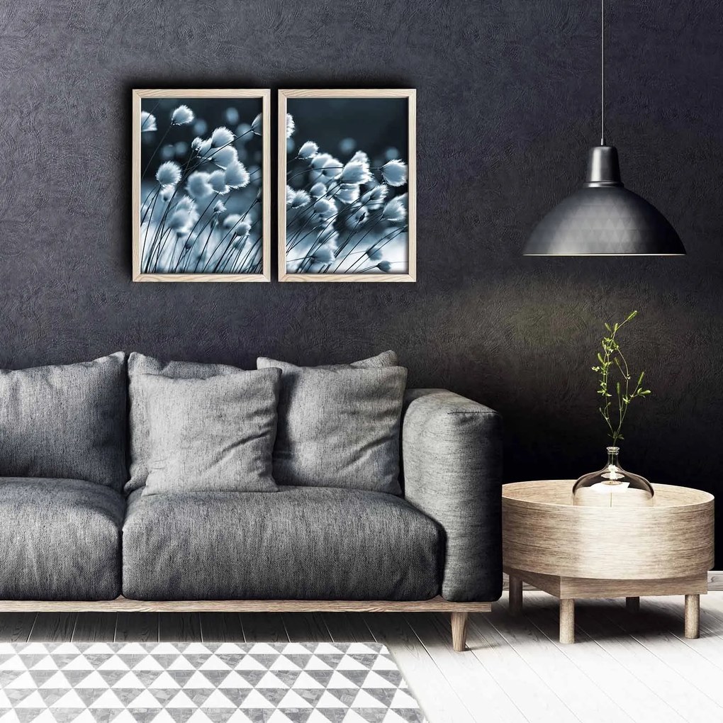 Pintura Decorativa em MDF com Moldura 2PKCT-008 – Multicolor – 38 x 53