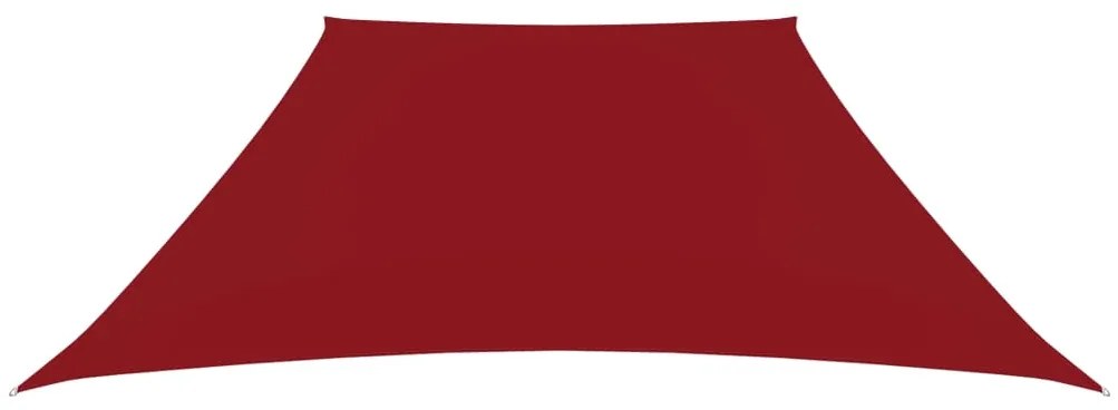 Para-sol estilo vela tecido oxford trapézio 2/4x3 m vermelho