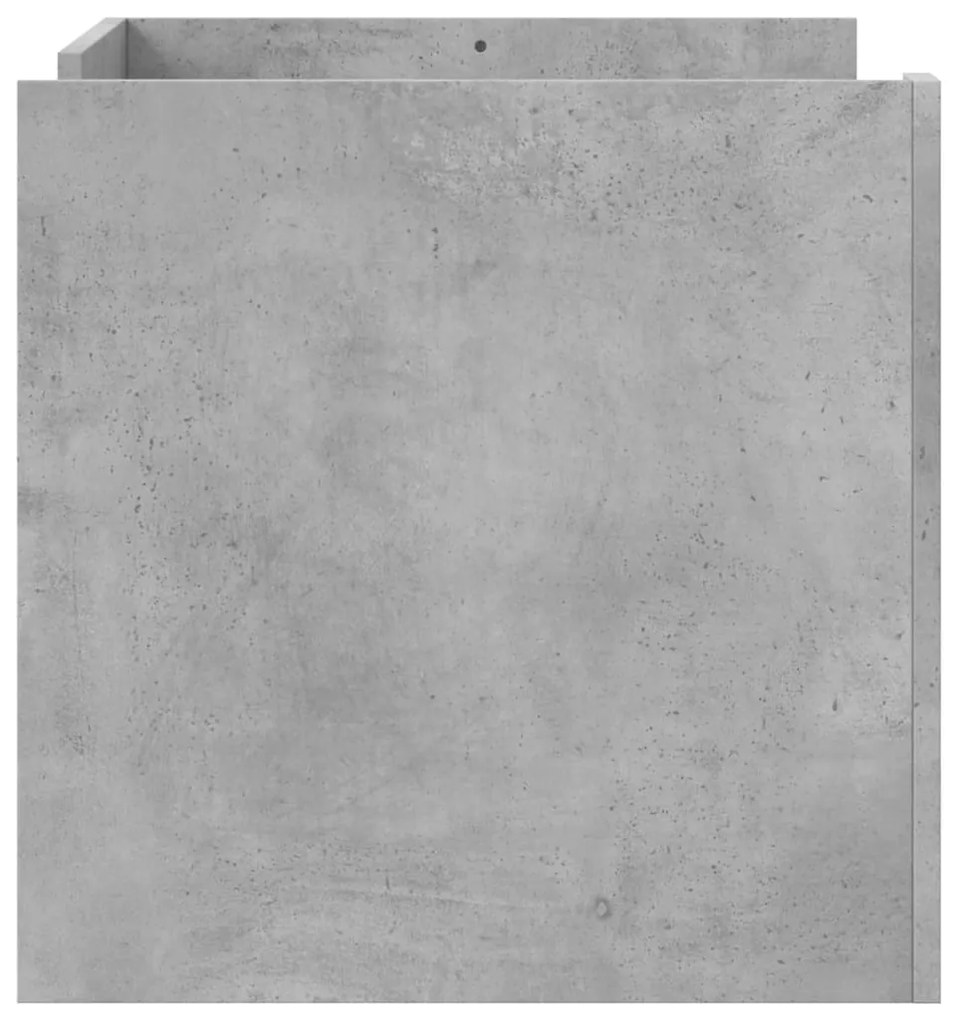 Mesa de centro 80x50x50 cm derivados de madeira cinza cimento