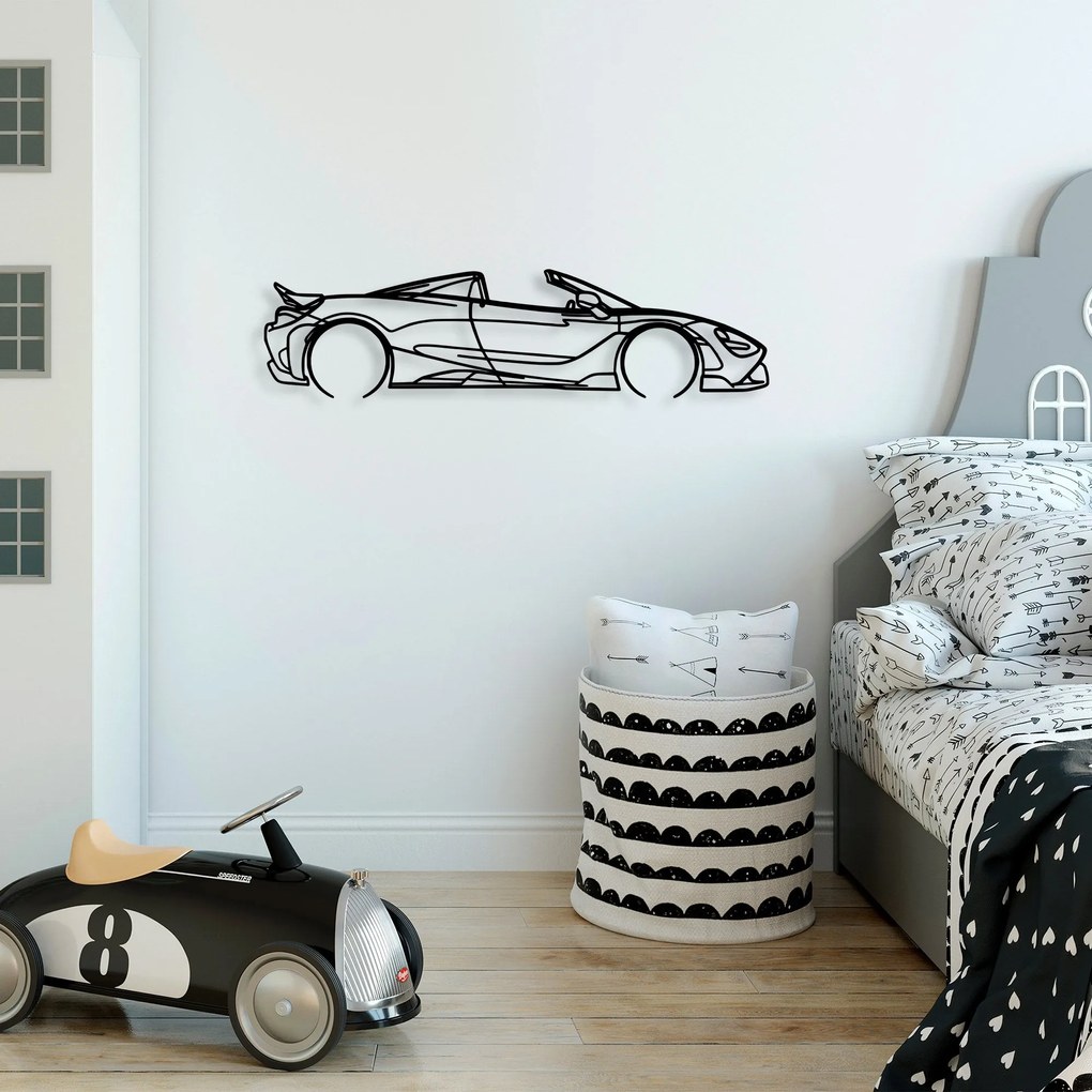 Acessório Decorativo de Parede Model-606 – Preto – 70 x 17 cm