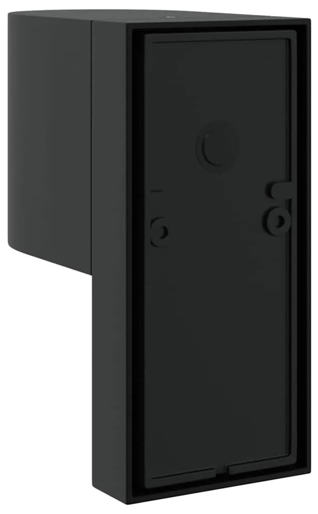 Luzes de parede externas com sensor Preto Aço Inoxidável IP44