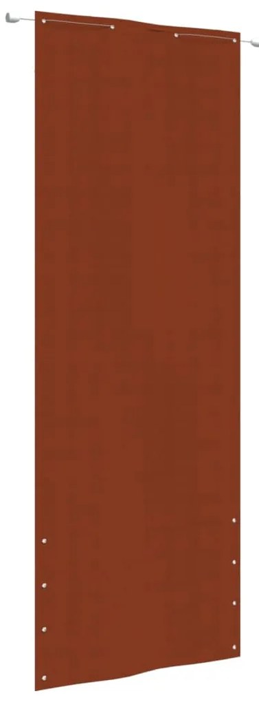 vidaXL Tela de varanda 80x240 cm tecido Oxford terracota