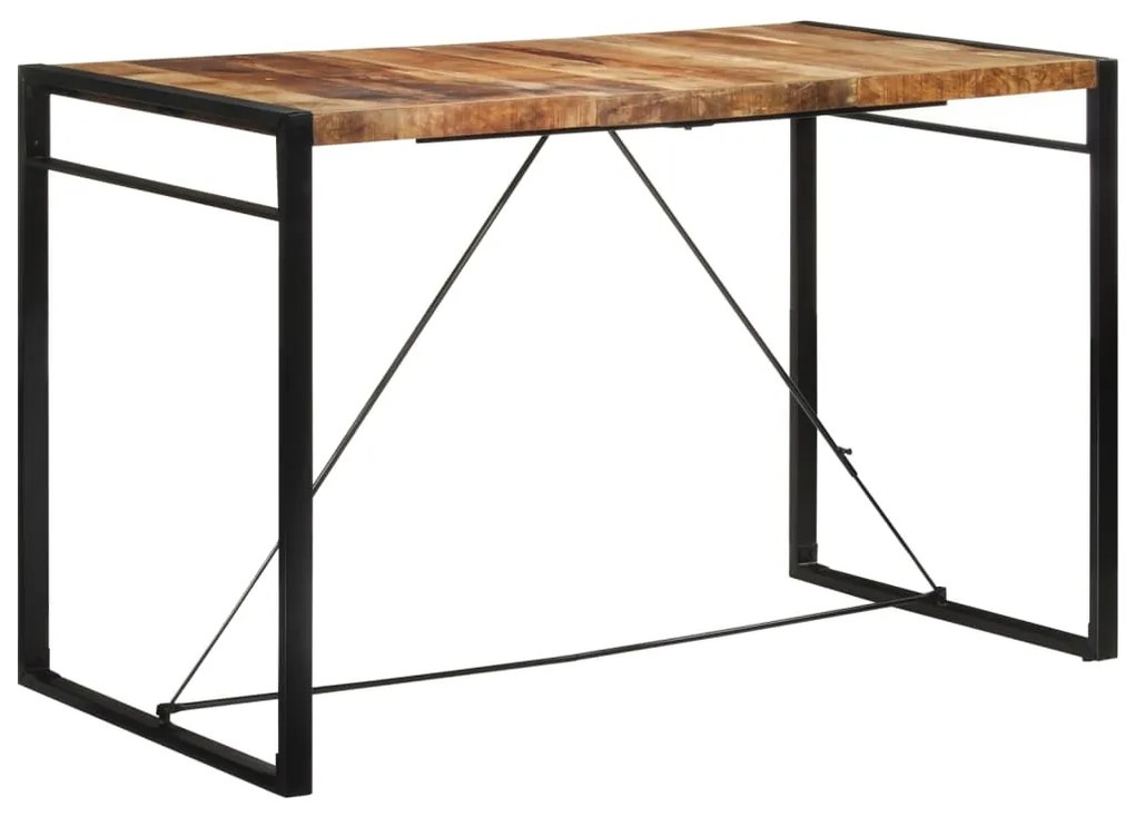 Mesa de bar 175x90x110 cm madeira de mangueira áspera maciça