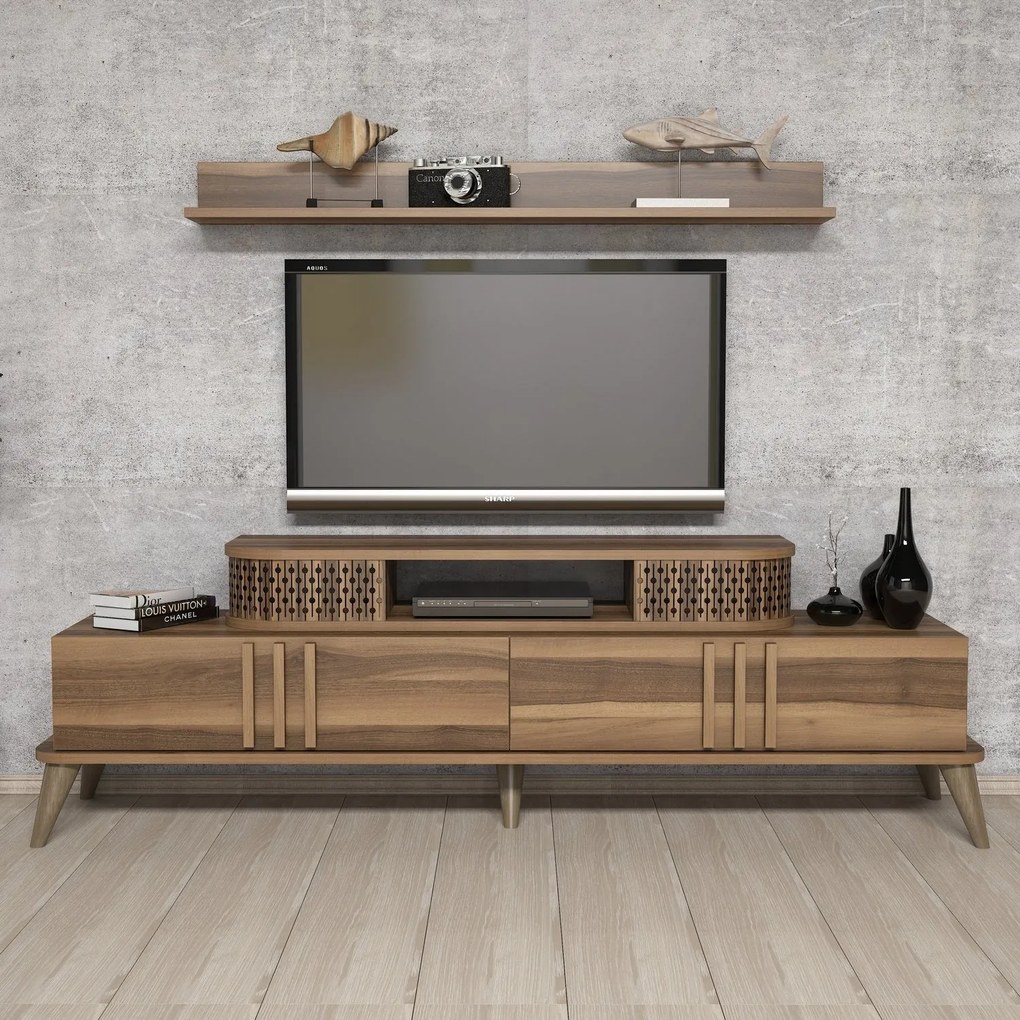 Móvel TV Eylül – Nogueira – 168x51,6x39 cm