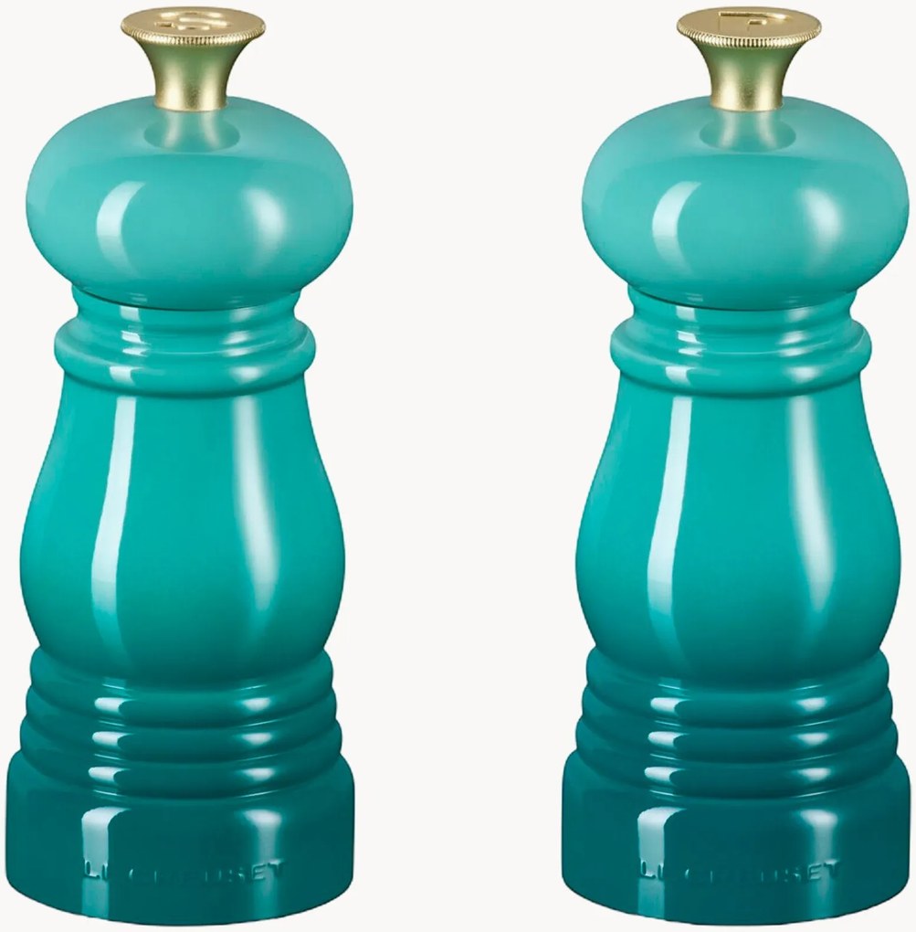 Moinhos de sal e pimenta com moedor de cerâmica Creuset, conjunto de 2