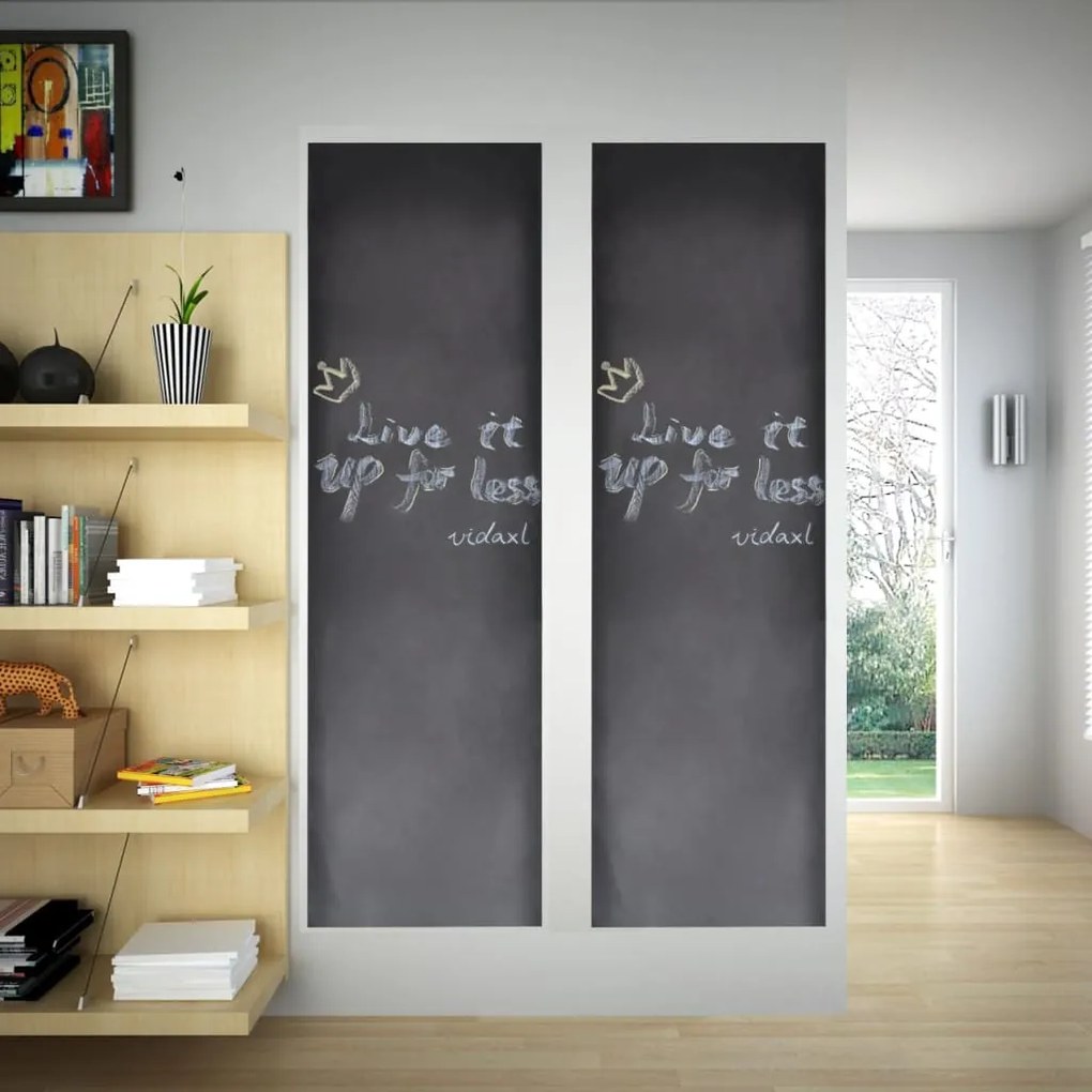 Autocolante quadro negro com gizes 0,45 x 2 m (2 Rolos)