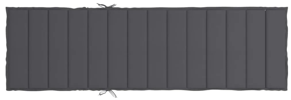 Almofadão p/ espreguiçadeira 200x70x3cm tecido oxford antracite