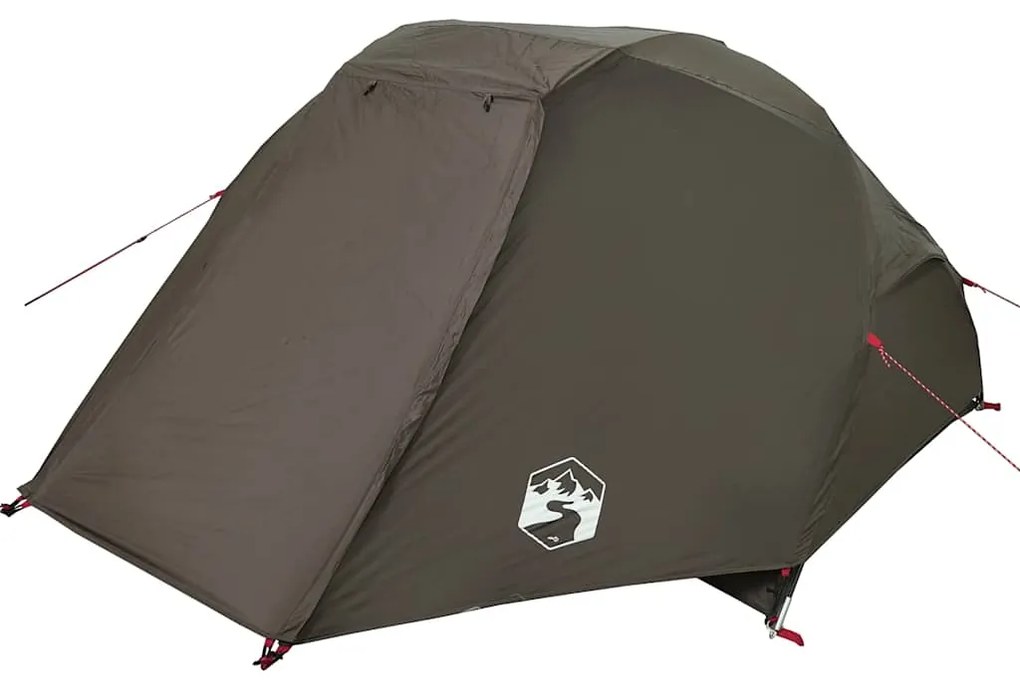 Tenda de pesca para 3 pessoas impermeável castanho