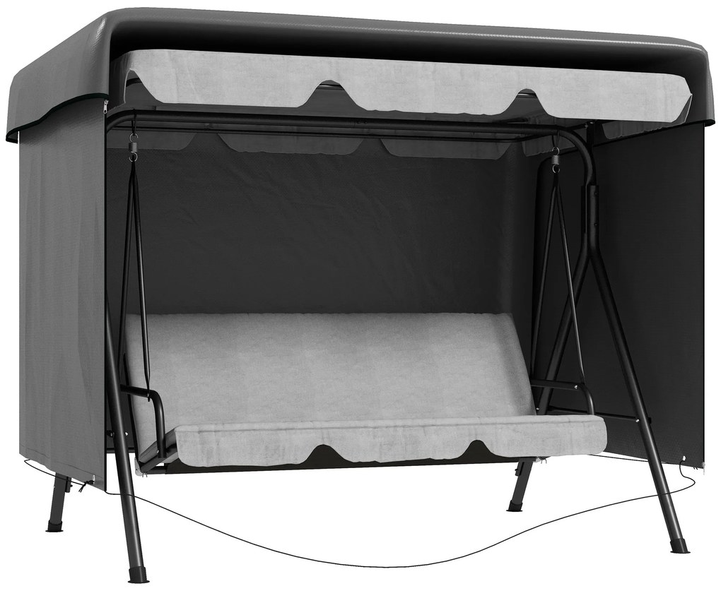 Capa Protetora para Baloiço de Jardim de 3 Lugares 215x155x150 cm Impe