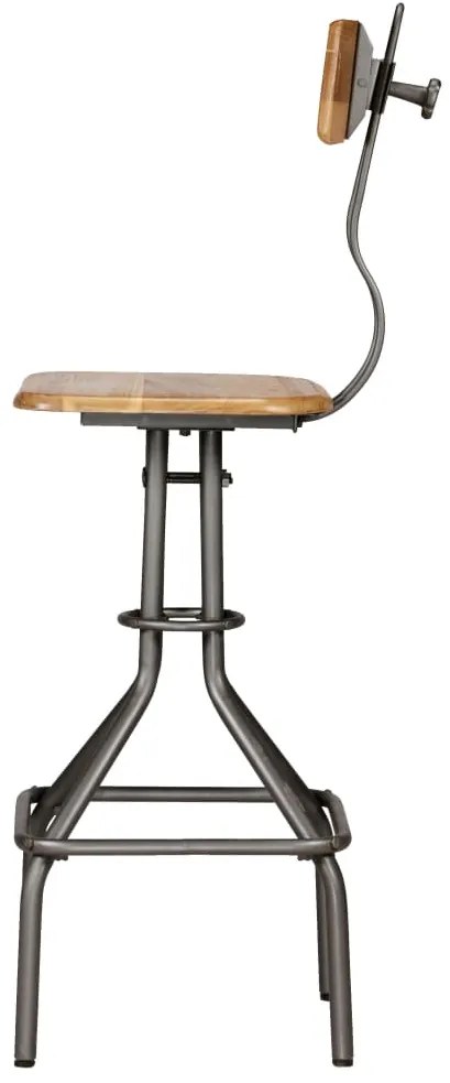 Conjunto de bar 3 pcs teca recuperada maciça