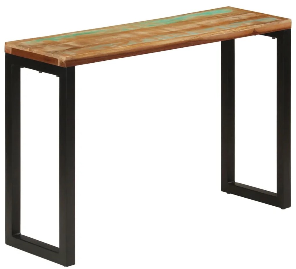 Mesa consola 110x35x75 cm madeira recuperada maciça