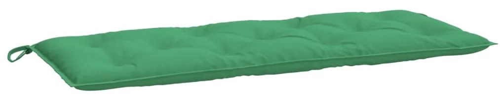 Almofadões banco jardim 2 pcs 120x50x7cm tecido oxford verde