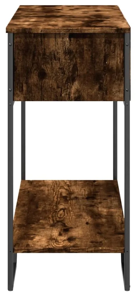 Mesa consola 100x35x74,5cm derivados de madeira carvalho fumado