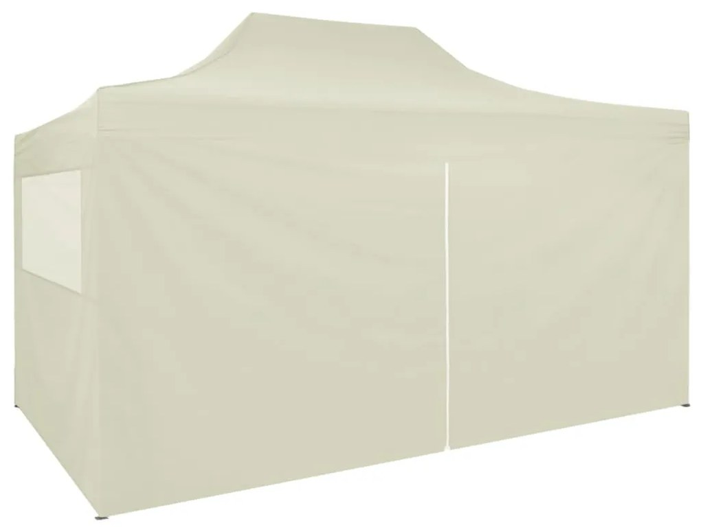 Tenda dobrável profissional festas 4 paredes 3x4m aço cor creme