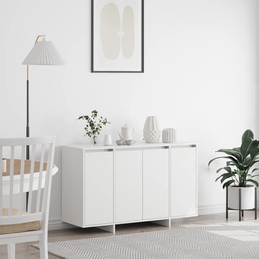 vidaXL Buffet Branco Branco Madeira Engenheirada 120 x 41 x 75 cm
