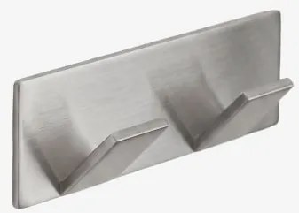 Cabide Adesivo Para Casa De Banho Em Aço Inoxidável Jalter Cinzento Escovado - Sklum