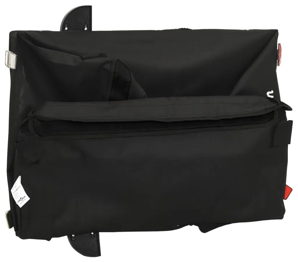 Reboque para bicicleta 45 kg ferro preto
