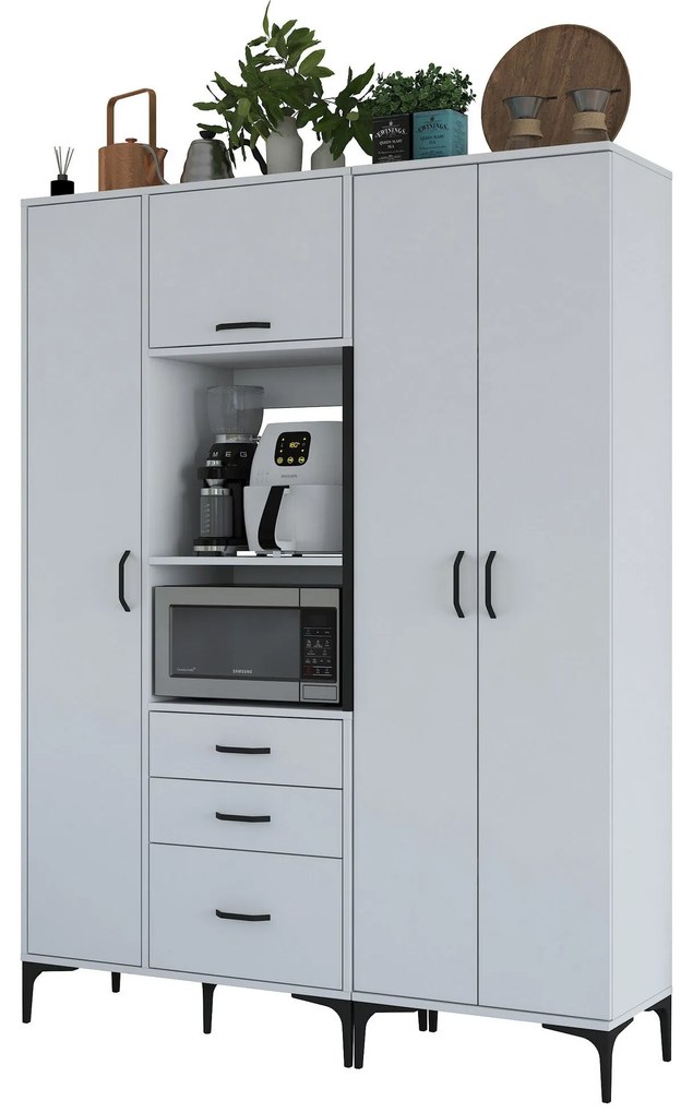 Armário Multiusos JE131 – Branco – 150 x 198,6 x 40 cm