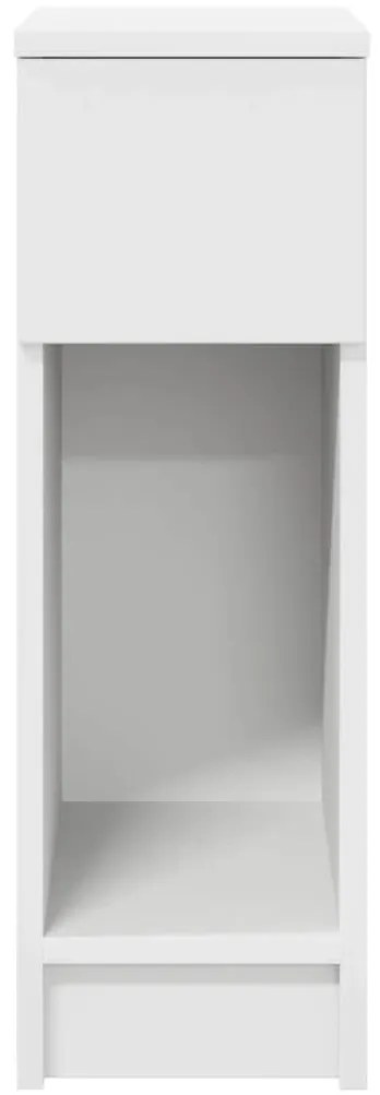 Mesas de cabeceira com gaveta 2 pcs 20x36x60 cm branco
