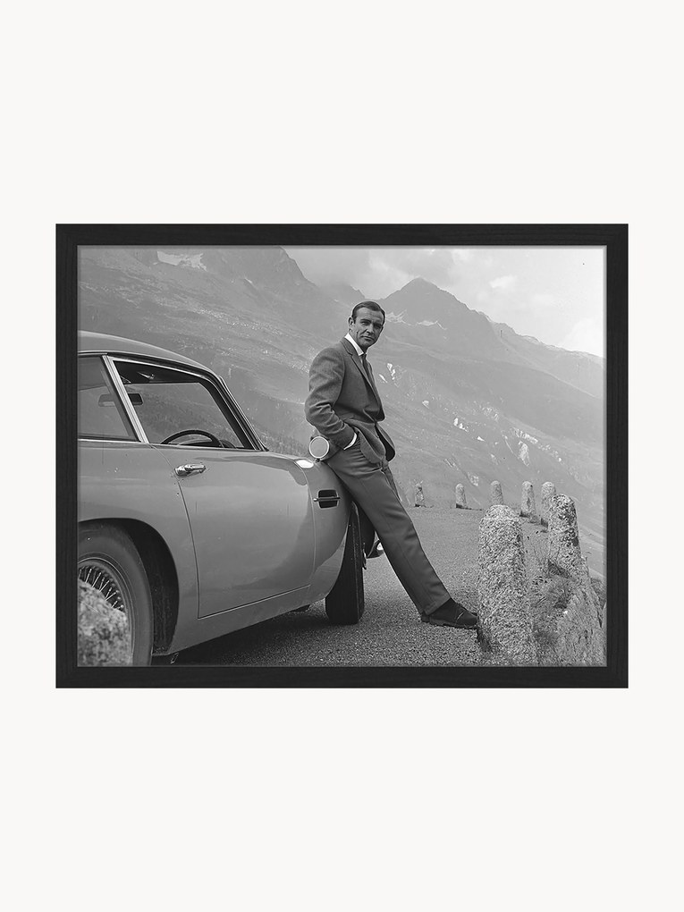 Impressão digital emoldurada Sean Connery (James Bond)