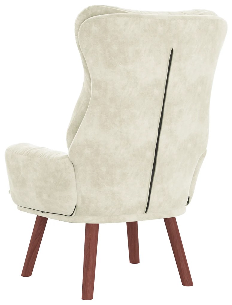 Poltrona relaxante Velvet Creme