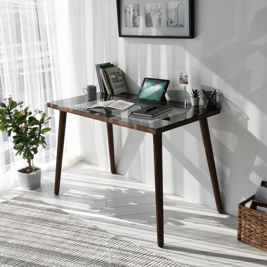 Secretária Cozy – Nogal – 110 cm x 73 cm x 60 cm