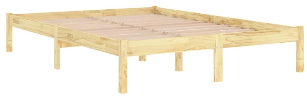 Estrutura de cama pequena casal UK 120x190 cm pinho maciço