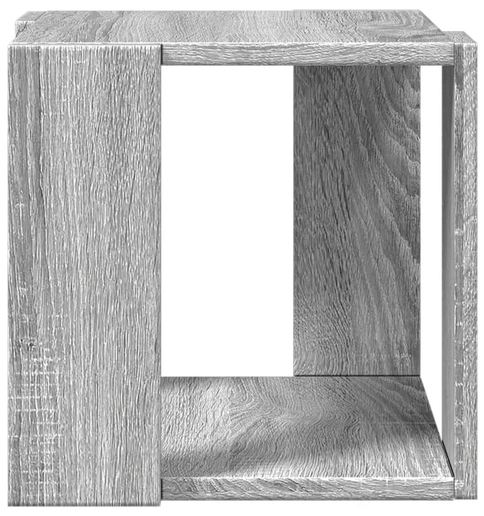 Mesa de centro 32x32x30 cm derivados de madeira cinzento sonoma