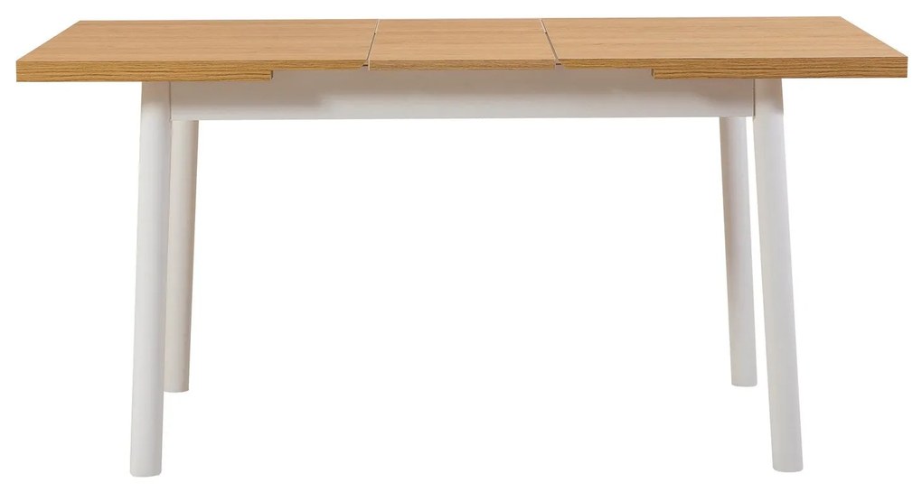 Conjunto de Mesa de Jantar Extensível e Cadeiras Oliver – Branco – Mes