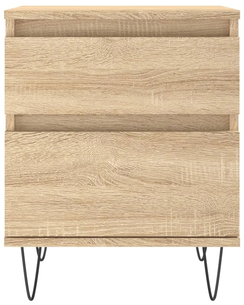 Mesa de cabeceira 40x35x50 cm derivados madeira carvalho sonoma