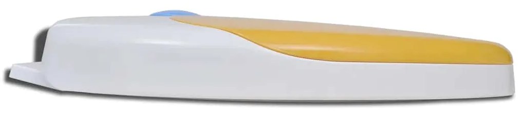 Tampo sanita com fecho suave adultos/crianças branco e amarelo