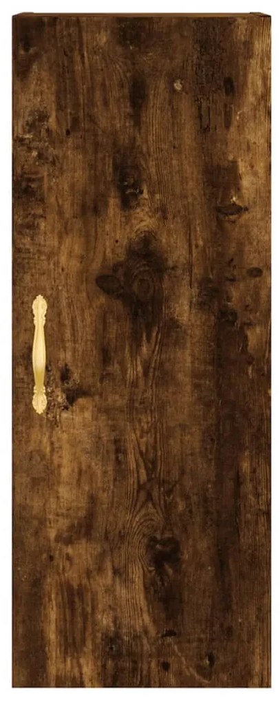 Armário de parede 34,5x34x90 cm carvalho fumado