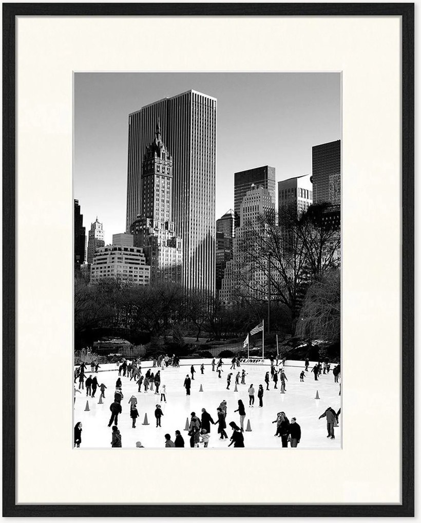 Fotografia emoldurada Ice Skating in NY