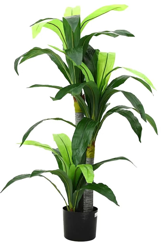 vidaXL Árvore Dracaena artificial 36 folhas 120 cm verde