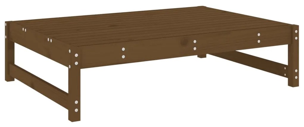 Apoio de pés para jardim 120x80 cm pinho maciço castanho-mel