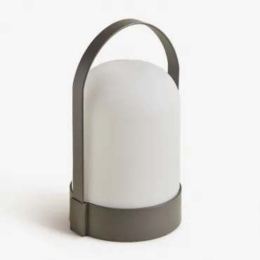 Lâmpada De Mesa Led Sem Fios Para Exterior Agnese Cinza Granito - Sklum