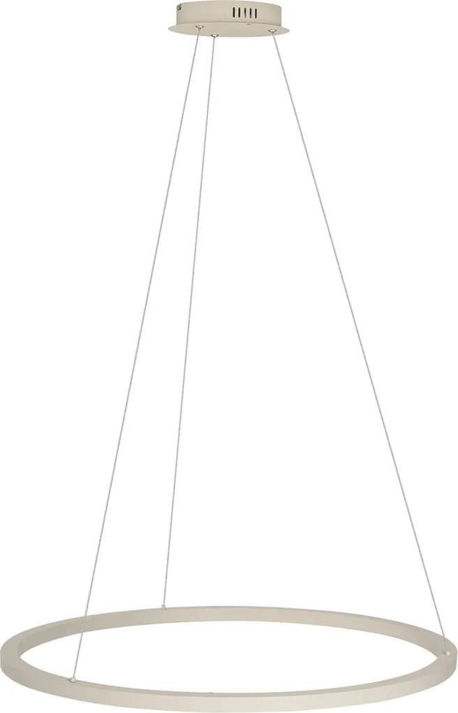 Candeeiro de Suspensão de Design Bege 80cm com LED Regulável em 3 Níveis - Girello