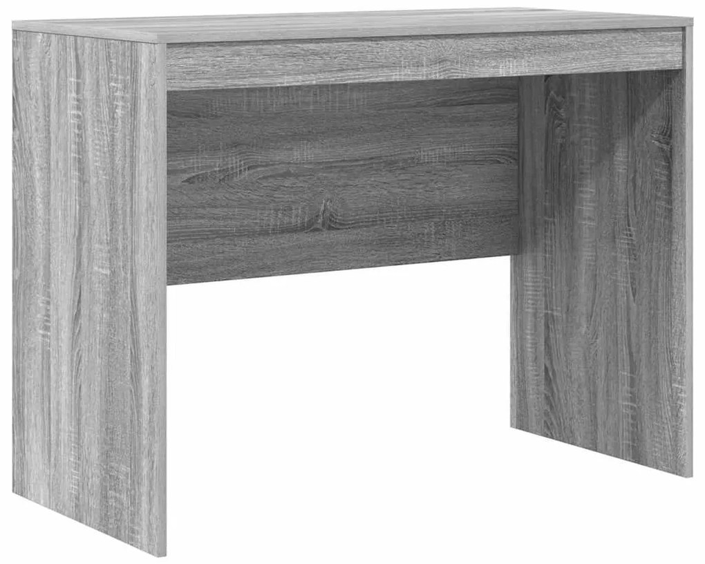 Secretária de Escrita Cinza sonoma MDF, Folheado 100 x 50 x 76 cm