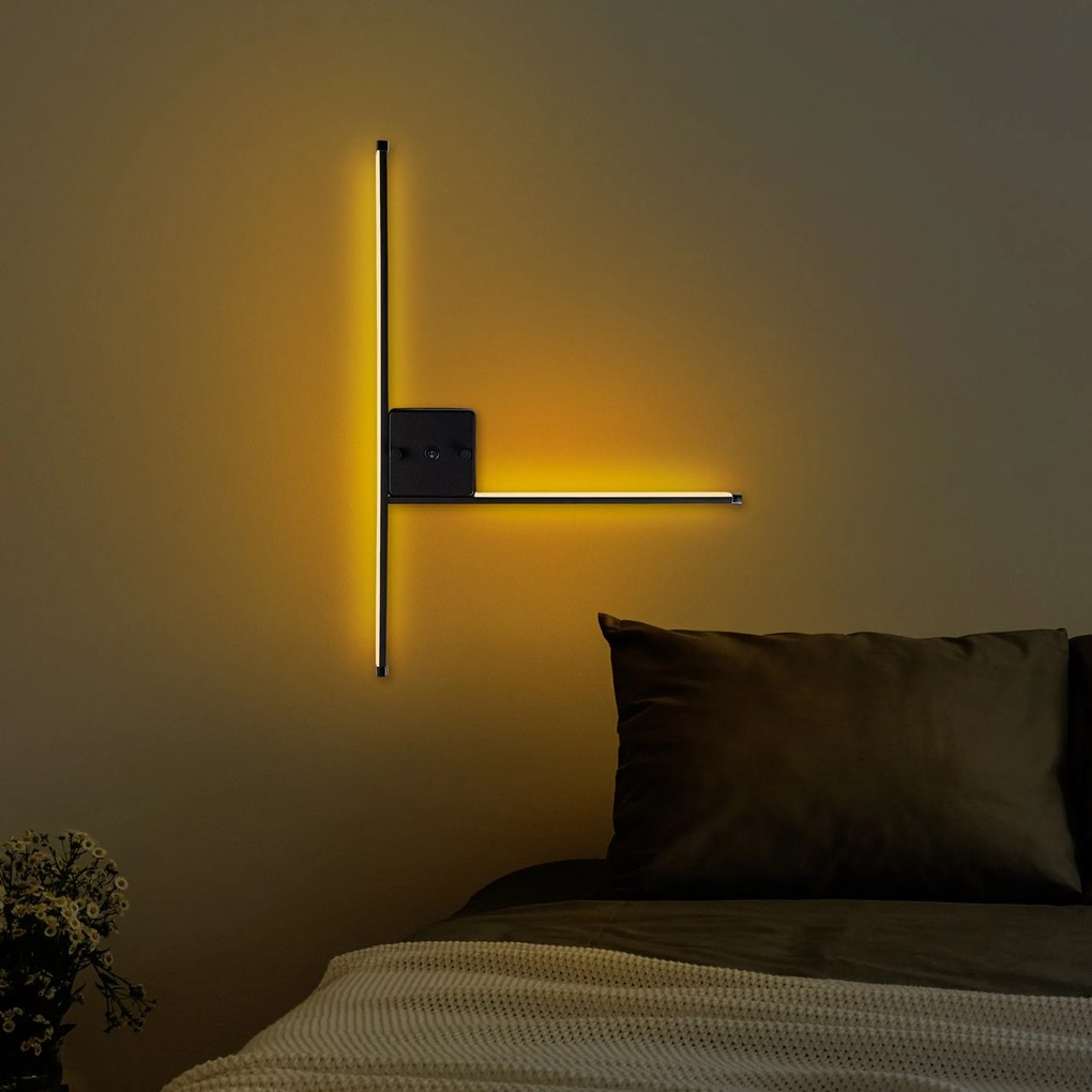 Aplique de Parede Sarf – Preto – 61 cm x 42 cm